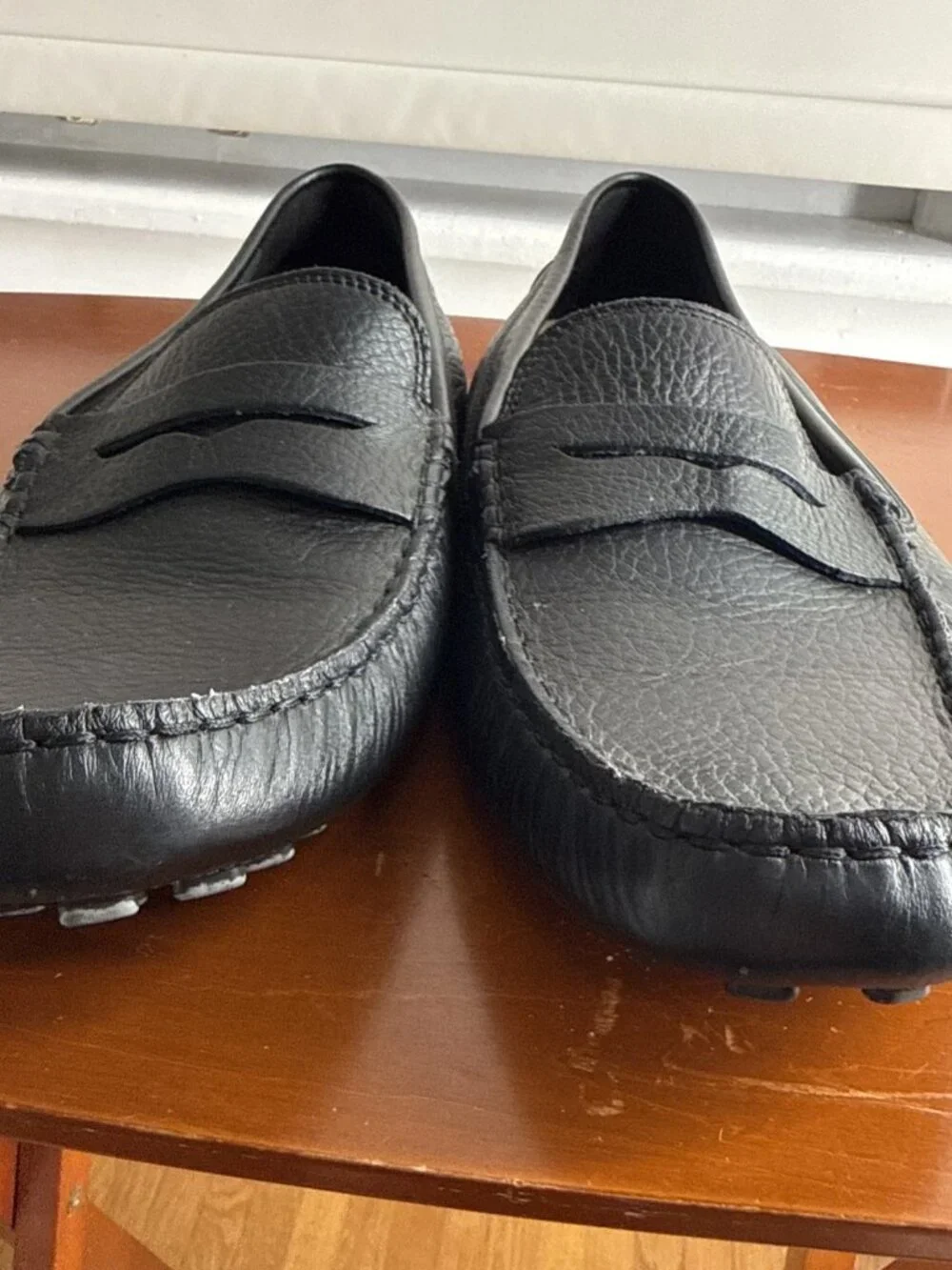 Lacoste Concour Driving Style Loafer Black, 12 Softest Leather Very Nice